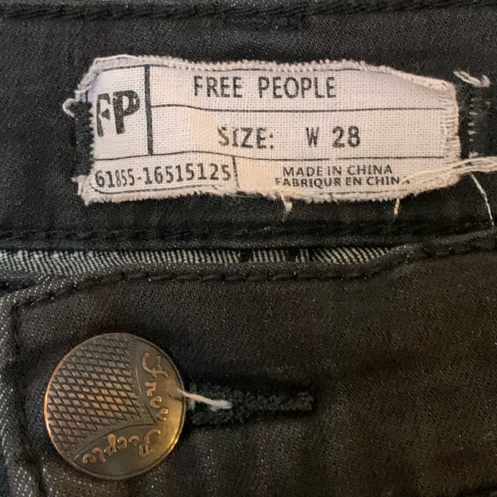 Black Free People Super-flare Bell Bottoms
